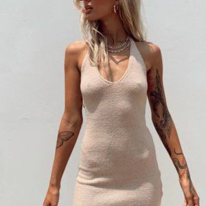BLAIR MINI DRESS BEIGE